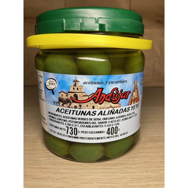 Oliwki zielone wytrawne YEYE 400 G PET