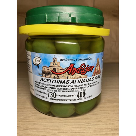 Oliwki zielone wytrawne YEYE 400 G PET