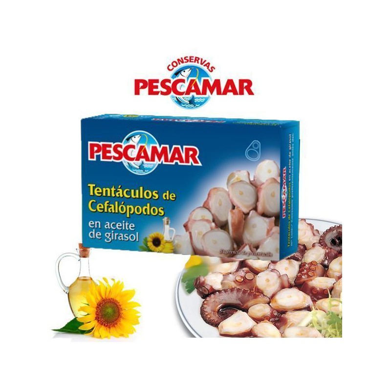 OŚMIORNICA W OLEJU SŁONECZNIKOWYM PESCAMAR 120 G