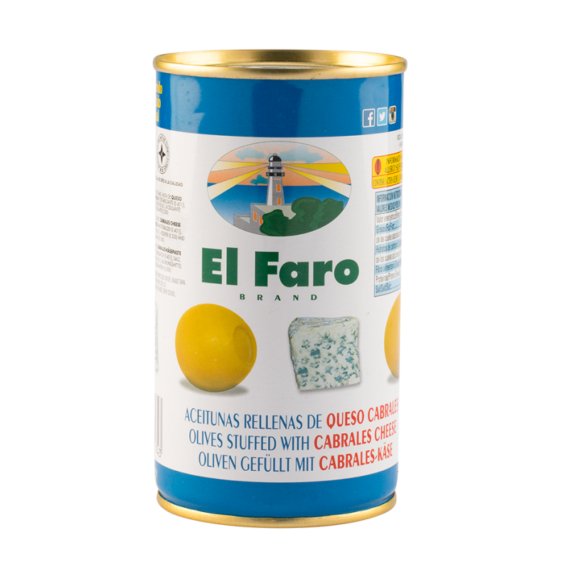 OLIWKI NADZIEWANE SEREM NIEBIESKIM EL FARO 150 g