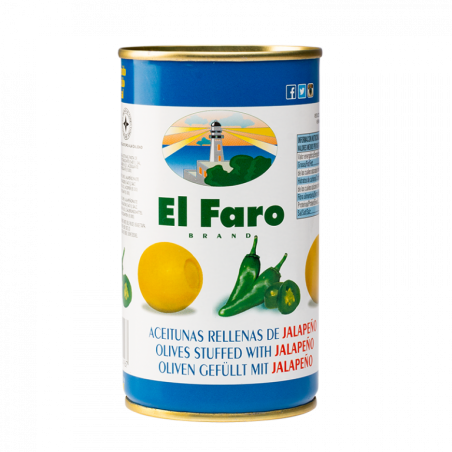 OLIWKI NADZIEWANE PIEPRZEM JALAPEÑO EL FARO 150 g