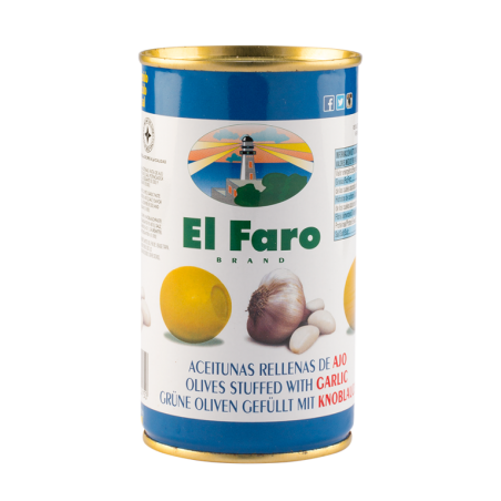 OLIWKI NADZIEWANE CZOSNKIEM EL FARO 150 g