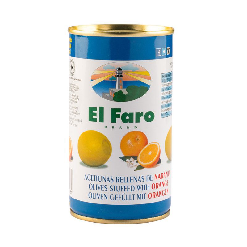 OLIWKI NADZIEWANE POMARAŃCZĄ EL FARO 150 g