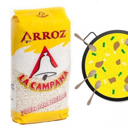 RYŻ OKRĄGŁY DO PAELLI LA CAMPANA 1 KG