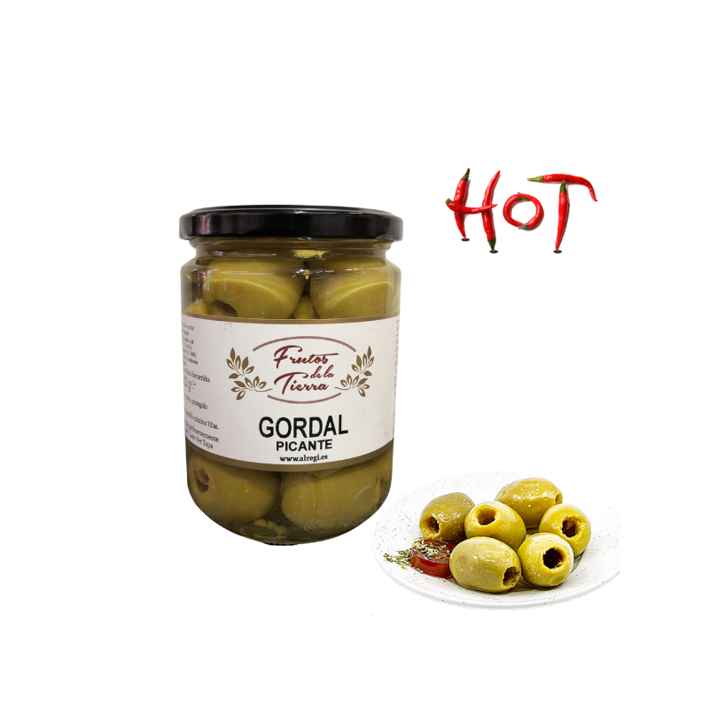 OLIWKI GORDAL PIKANTNE  FRUTOS DE LA TIERRA 445 ML