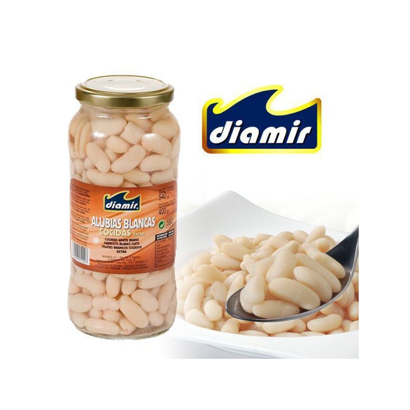 FASOLKA BIAŁA GOTOWANA DIAMIR-MONTEY 580 ML