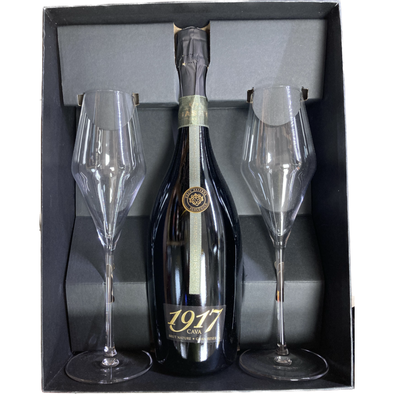 Bio Cava Maset 1917 Brut Nature Gran Reserva 0,75 L + 2 kieliszki