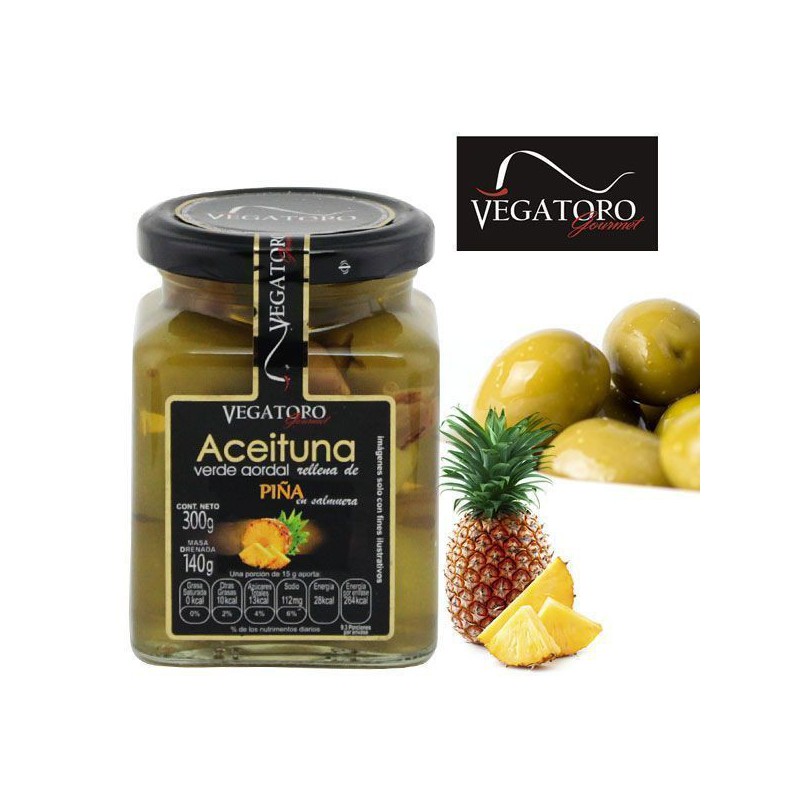 OLIWKI GORDAL NADZIEWANE ANANASEM VEGATORO 300GR