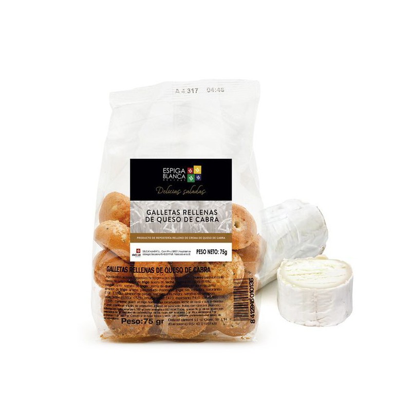 GALLETAS nadziewane kozim serem Espiga Blanca 75 GR