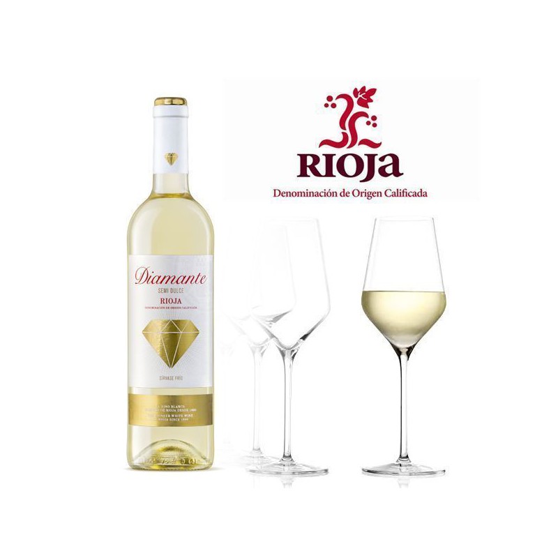 Wino BORDON DIAMANTE BLANCO SEMI DULCE 0,75L