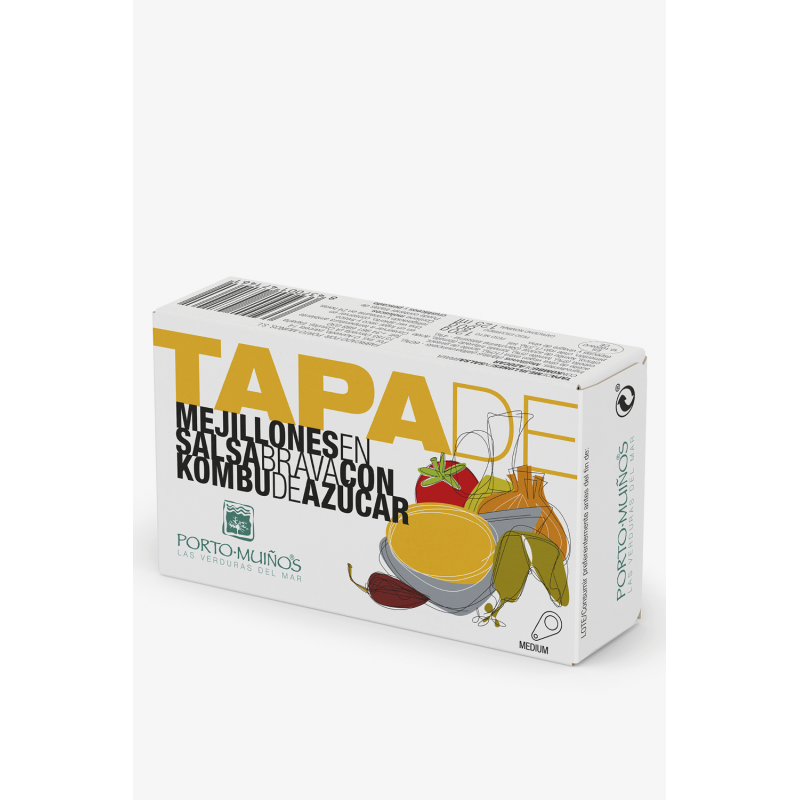 TAPA Z MULE w sosie brava z KOMBU z cukrem 120g