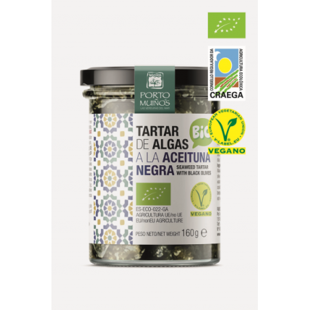 TATAR Z WODOROSTÓW z czarn. oliwkami 160 g EKO