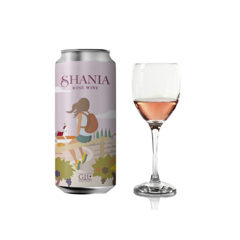 Wino różowe Shania Juan Gil puszka 0,25L