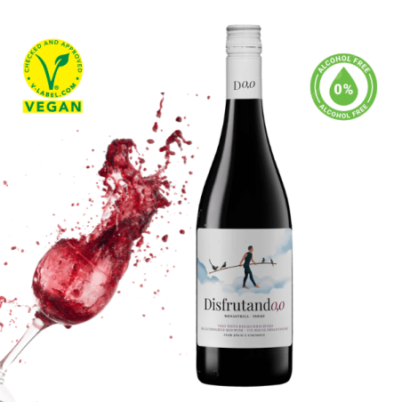 Wino DISFRUTANDO czerwone bezalkoh. 0,75L