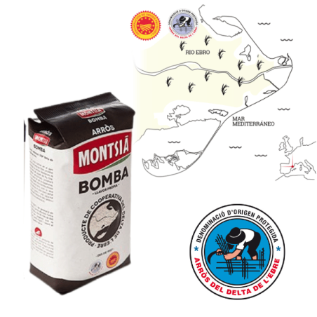 RYŻ BOMBA D.O. DELTA EBRE MONTSIA 1KG