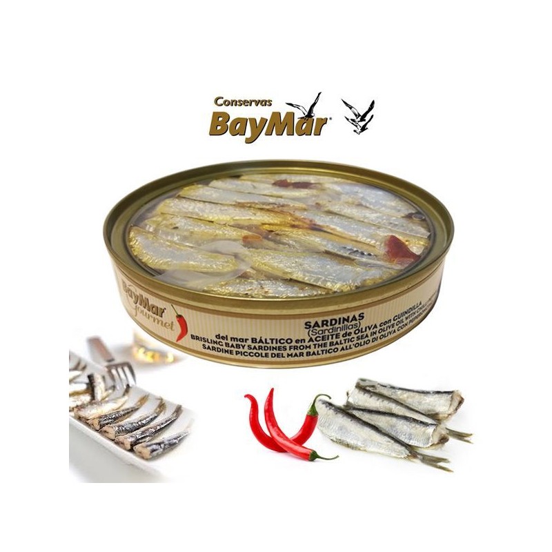 SARDYNY W OLIWIE Z OLIWEK BAYMAR OSTRE 120g
