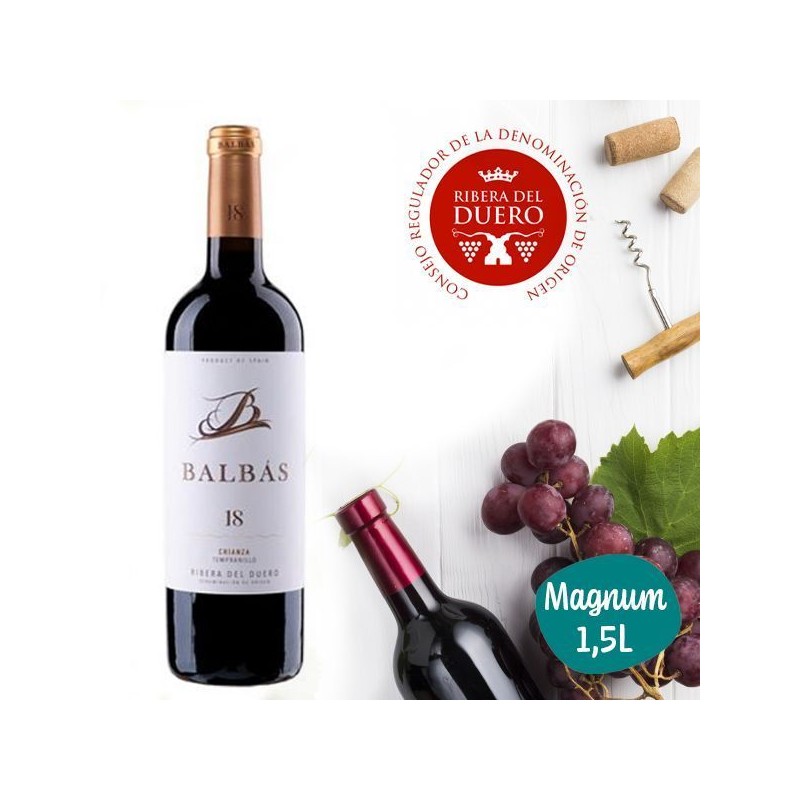 Wino BALBAS CRIANZA 18 MESES RIB.DUERO  1,5 L