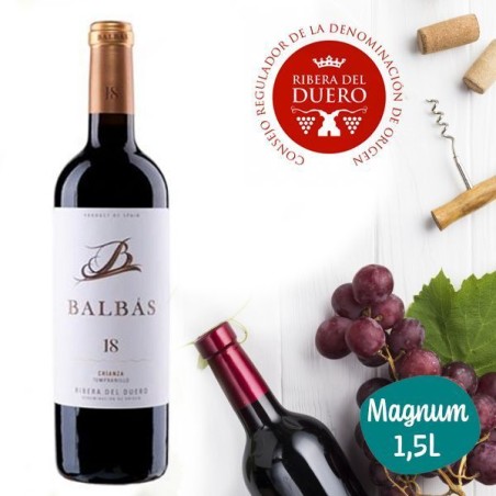 Wino BALBAS CRIANZA 18 MESES RIB.DUERO 1,5 L