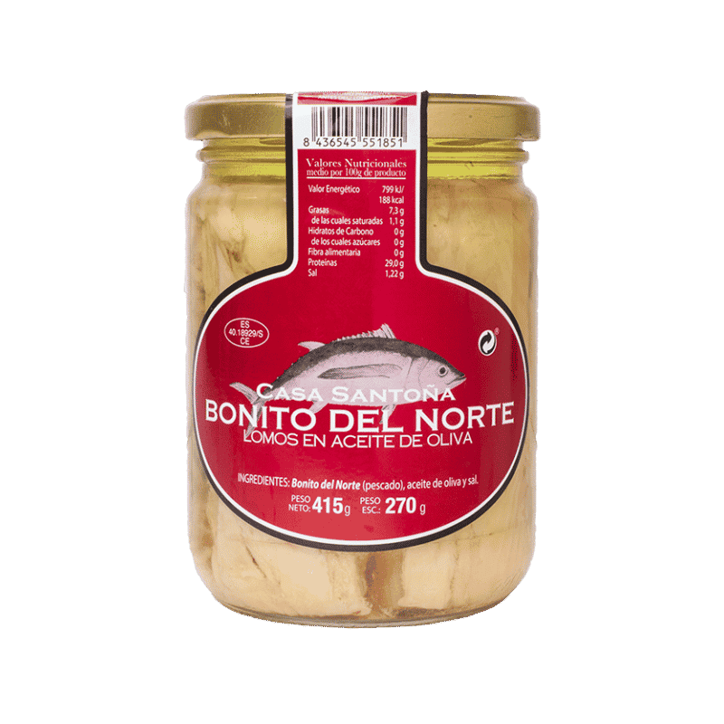 BONITO tuńczyk półn. w oliwie z oliwek 450g Casa Santona