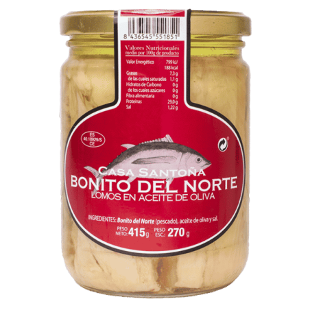 BONITO tuńczyk półn. w oliwie z oliwek 450g Casa Santona
