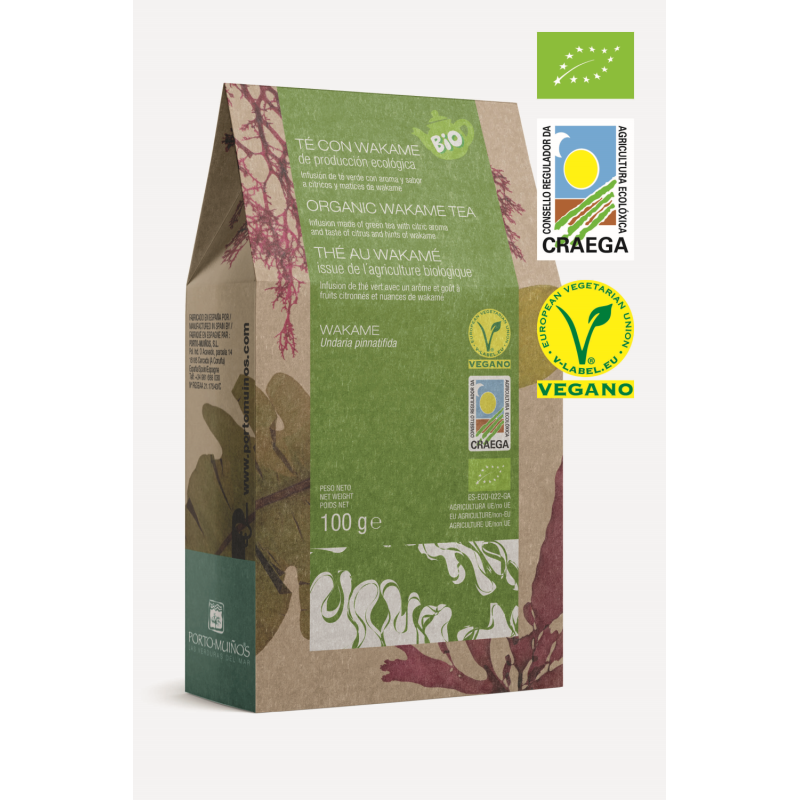 HERBATA Z WODOROSTAMI WAKAME EKO 100g